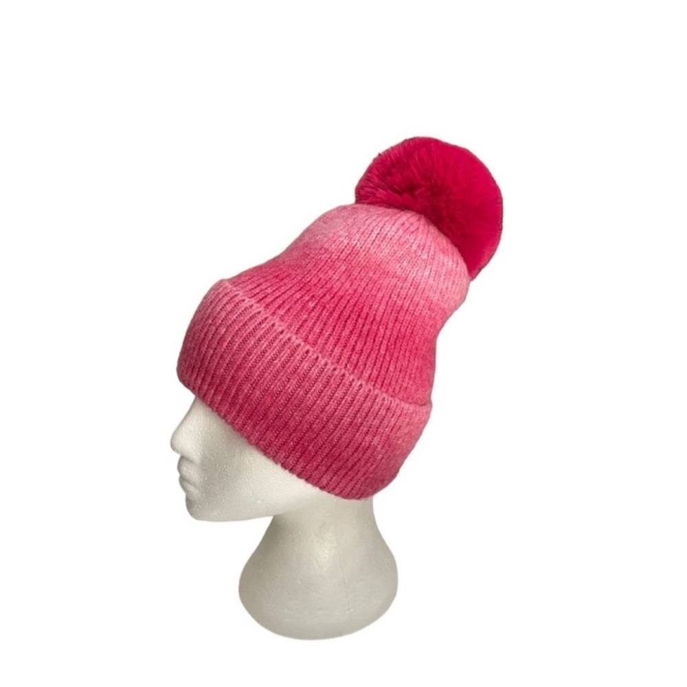 Norla Canada NWT Barbiecore pink alpaca wool large pompom warm winter toque hat